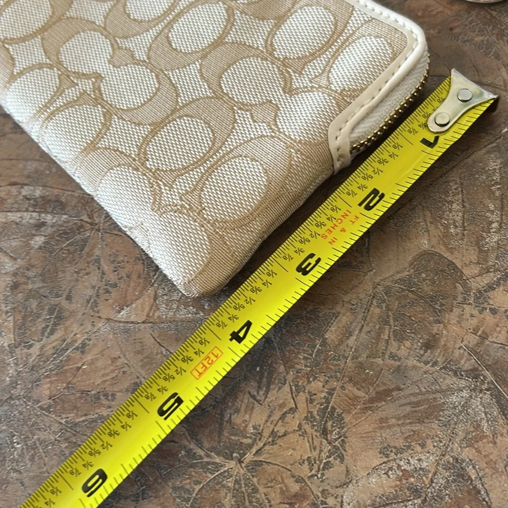 Coach Beige Monogram Wristlet - Picture 11 of 11